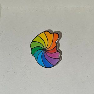 Freddie Mailchimp enamel rainbow pin